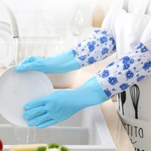 (4 জোড়া) Long Silicon Hand Gloves ( Origina china )